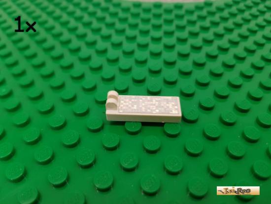 LEGO 1Stk Fliese / Scharnier 1x3 wei beklebt 4531