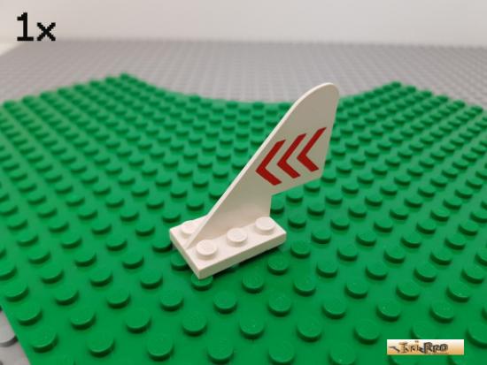 LEGO 1Stk Heckflgel / Flugzeug 2x3 wei bedruckt 3587