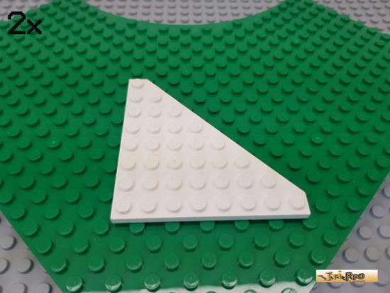 LEGO 2Stk Keil / Flgelplatte / Ecke 45 wei 30504