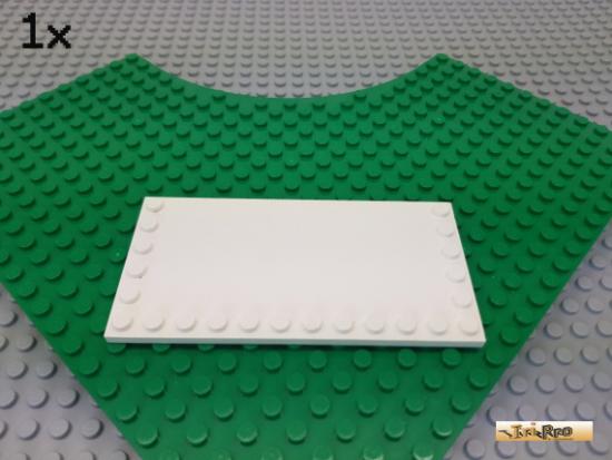 LEGO 1Stk Platte / Fliese 6x12 mit Randnoppen wei 6178