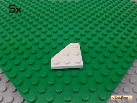 LEGO 5Stk Platte Basic / Ecke 3x3 wei 2450