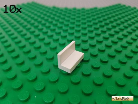 LEGO 10Stk Platte / Fliese / Bank 1x2x1 wei 4865