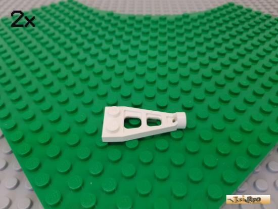 LEGO 2Stk Platte 1x2 / Kupplung / Deichsel wei 4596