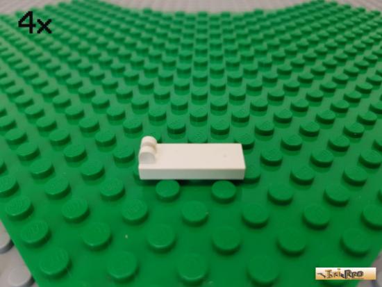 LEGO 4Stk Platte 1x2 / Fliese / Scharnier 2 Finger wei 4531