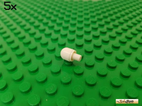 LEGO 5Stk Lichtkappe / Leute / Warnlampe 1x1 wei 58176