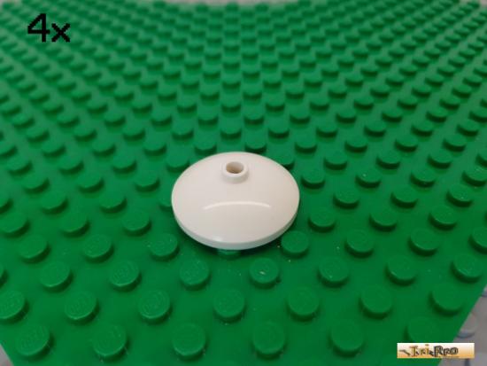 LEGO 4Stk Scheibe / Teller 3x3 wei 43898