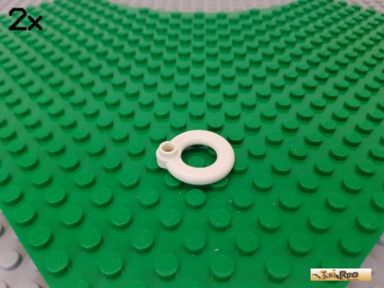 LEGO 2Stk Rettungsring / Minifigures 3x3 wei 30340