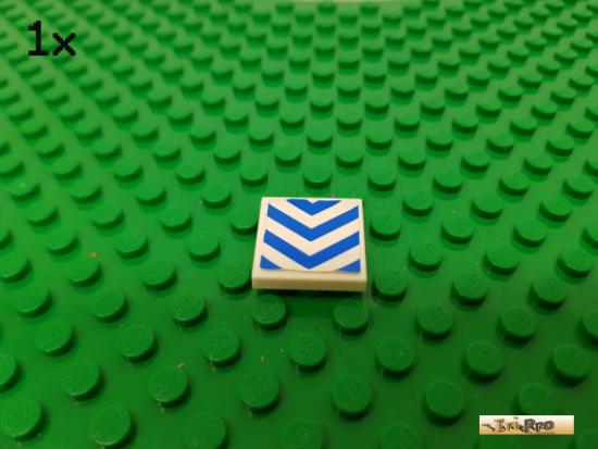 LEGO 1Stk Fliese / Kachel 2x2 wei beklebt 3068