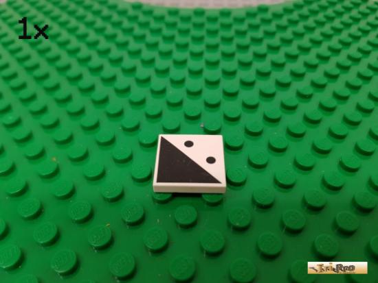 LEGO 1Stk Fliese / Kachel 2x2 wei bedruckt 3068