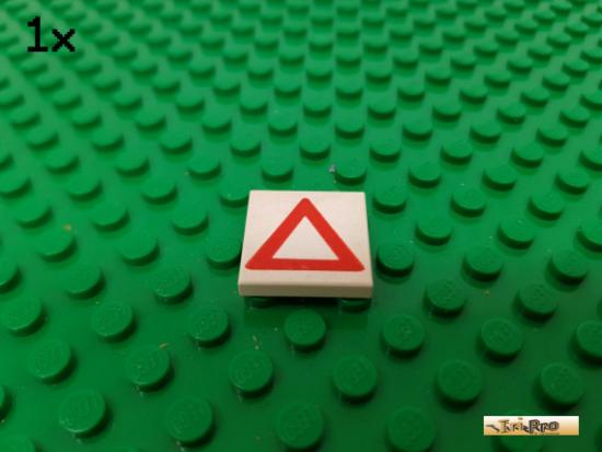 LEGO 1Stk Fliese / Kachel 2x2 wei bedruckt 3068bp06