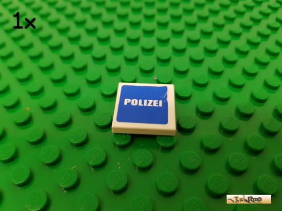 LEGO 1Stk Fliese / Kachel 2x2 wei beklebt 3068bpb0389