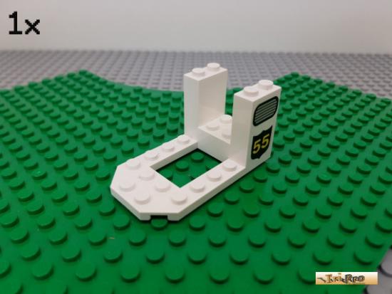 LEGO 1Stk Platte / Stein 4x6x3 wei bedruckt 30250px1