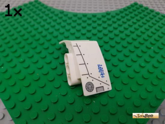 LEGO 1Stk Technic Paneel / Wand wei beklebt 61070