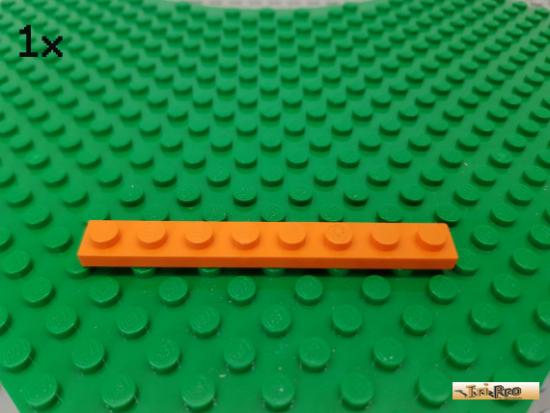 LEGO 1Stk Platte Basic 1x8 orange 3460