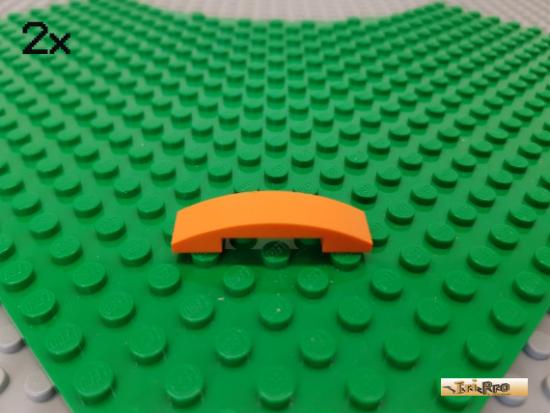 LEGO 2Stk Bogen / Fliese 1x4 orange 93273