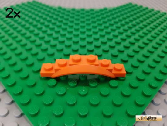 LEGO 2Stk Platte / Bogen / Kotflgel 1x6x1/2 orange 62361