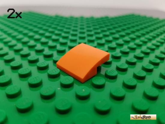 LEGO 2Stk Fliese / Bogen 2x2 orange 15068