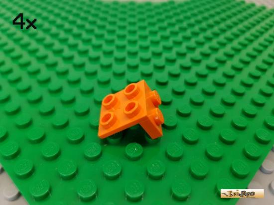 LEGO 4Stk Platte / Winkelplatte 1x2 - 2x2 orange 44728