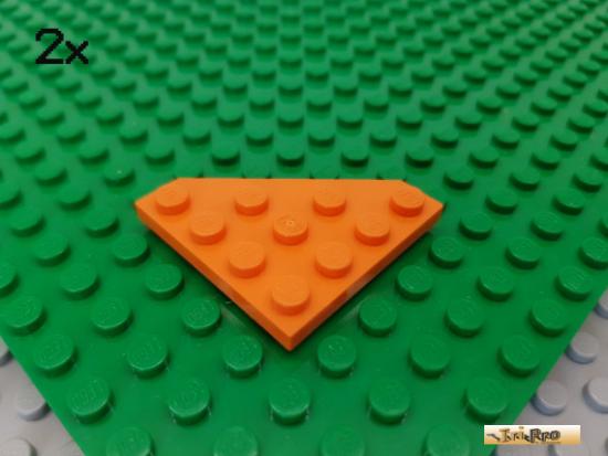 LEGO 2Stk Platte / Ecke 4x4 orange 30503