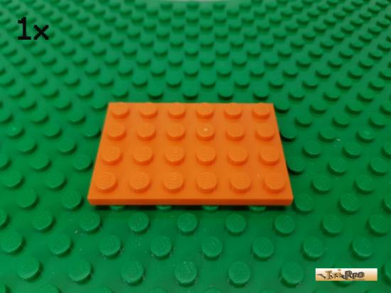 LEGO 1Stk Platte Basic 4x6 orange 3032