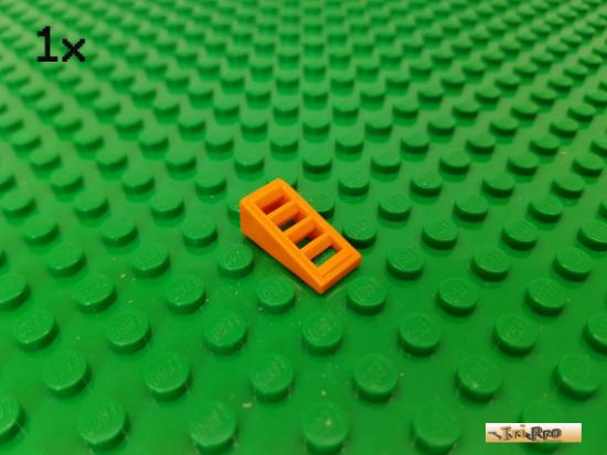 LEGO 1Stk Fliese / Gitterfliese schrg 1x2 orange 61409