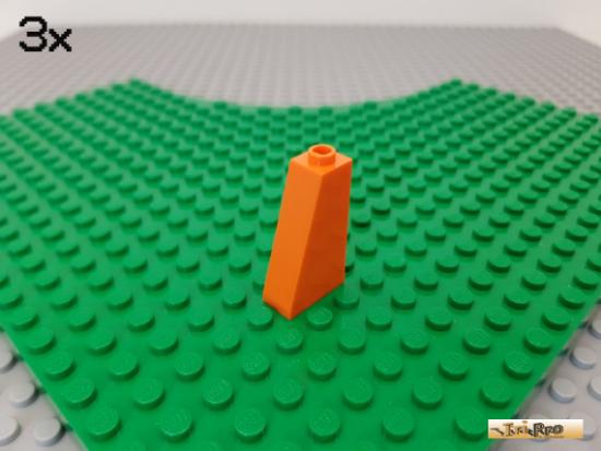 LEGO 3Stk Dachstein / Schrgstein 1x2x3 75 orange 4460