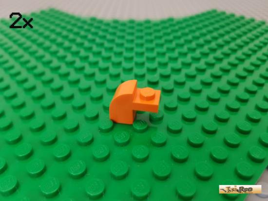 LEGO 2Stk Bogen / Bogenstein 1x2x1 orange 6091