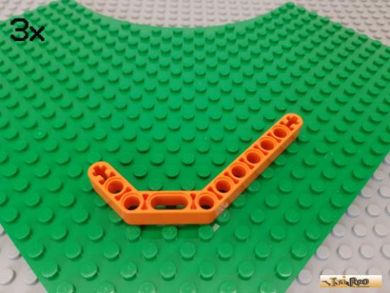 LEGO 3Stk Technic Liftarm / Doppelwinkel 1x11,5 orange 32009