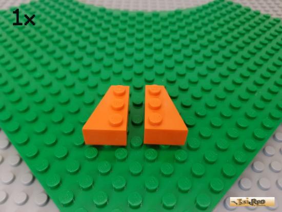 LEGO 1Stk Keilstein / Flgel 2x3 rechts + links orange 6564 / 6565