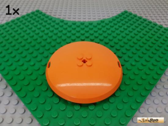 LEGO 1Stk Scheibe / Pod-Deckel 9x9x1 1/3 orange 47675