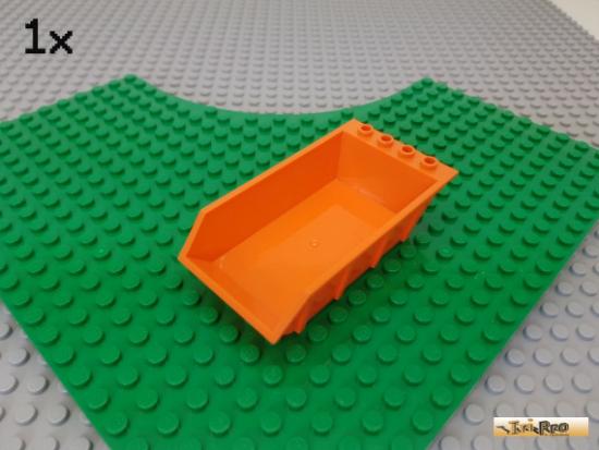 LEGO 1Stk Mulde / Bagger / Box 4x6 orange 4080