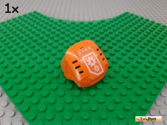 LEGO 1Stk Sports Hockey Helm orange 44790 beklebt