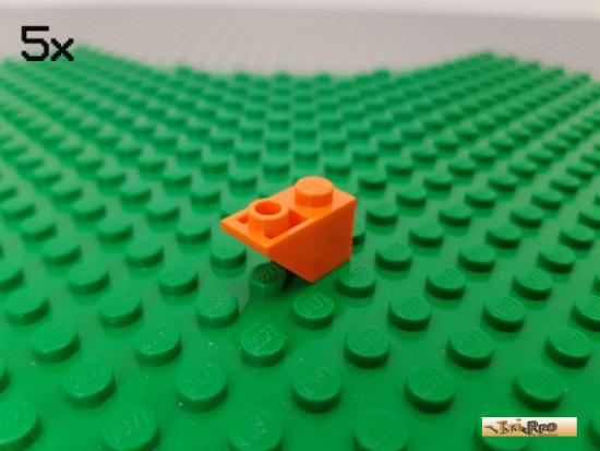 LEGO 5Stk Dachstein / Schrgstein 1x2 45 negativ orange 3665