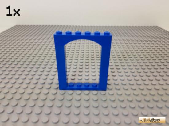 LEGO 1Stk Fenster / Tr / Bogen 1x6x6 blau 30257