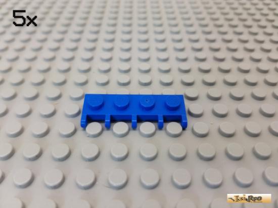 LEGO 5Stk Platte 1x4 / Scharnier / Autodach blau 4315