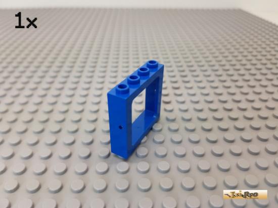 LEGO 1Stk Fenster / Rahmen / Zug 1x4x3 blau 4033