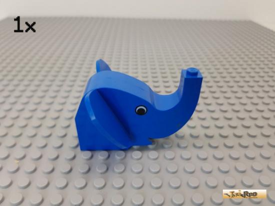 LEGO 1Stk Elefant / Kopf blau 6x7x4 6245px1