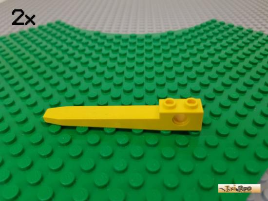 LEGO 2Stk Technic Gabel / Schrgstein 1x8 gelb 2823