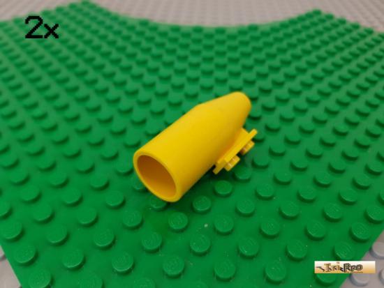 LEGO 2Stk Turbine / Dse / Triebwerk 1x2 gelb 4868a