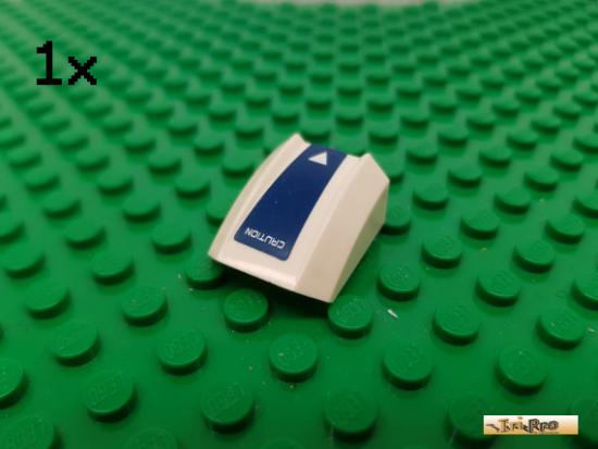 LEGO 1Stk Platte / Motorhaube 2x2 wei beklebt 30602