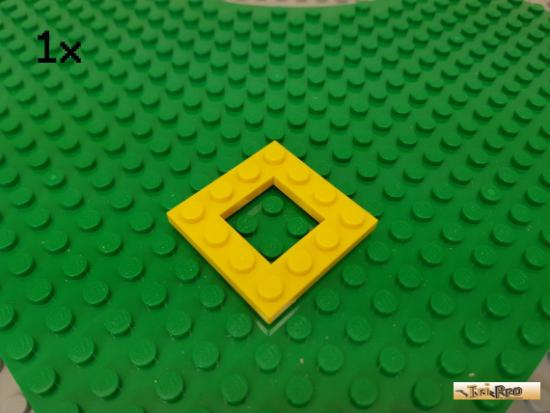 LEGO 1Stk Platte Basic / Rahmen 4x4 gelb 64799