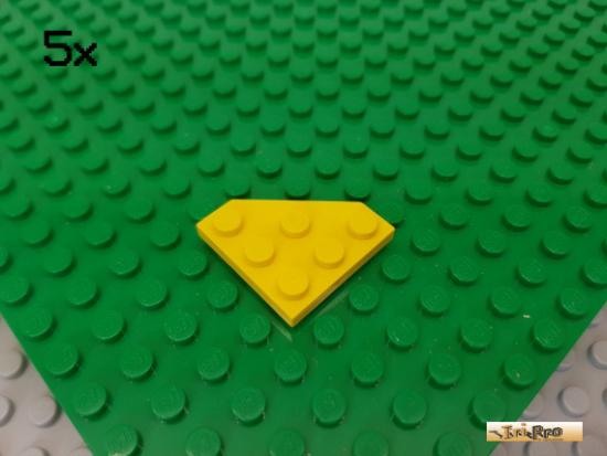 LEGO 5Stk Platte / Ecke 3x3 gelb 2450