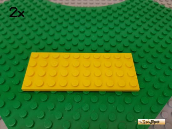 LEGO 2Stk Platte Basic 4x10 gelb 3030