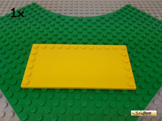 LEGO 1Stk Platte / Fliese mit Randnoppen 6x12 gelb 6178