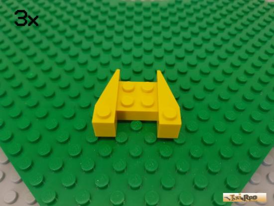 LEGO 3Stk Keilstein / Flgel 3x4 gelb 2399