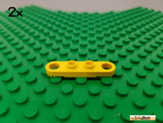 LEGO 2Stk Technic Platte / Gelenk 1x4 gelb 4263