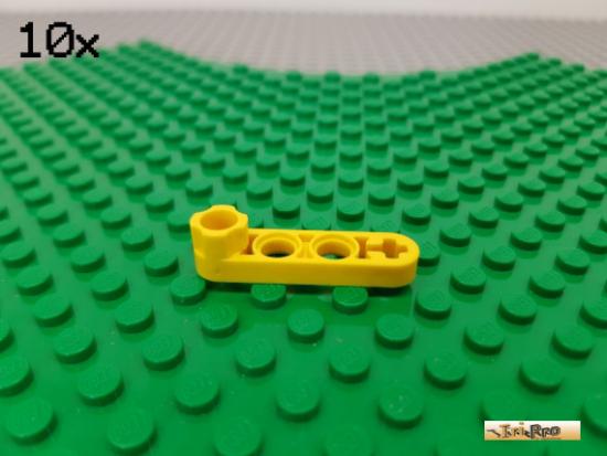 LEGO 10Stk Technic Liftarm flach 1x4 mit Noppenverbinder gelb 2825