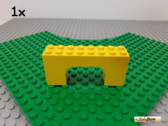 LEGO 1Stk Bogen / Bogenstein 2x8x3 gelb 4743