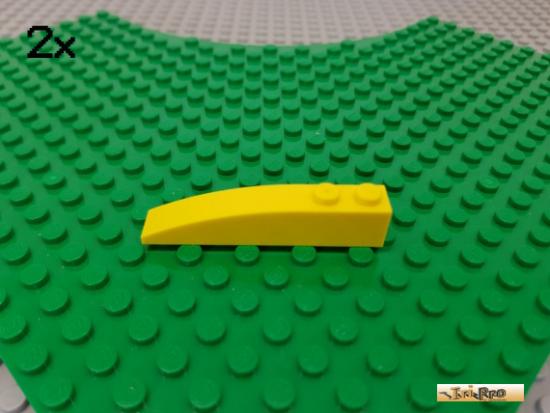 LEGO 2Stk Bogen / Bogenstein 1x6x1 gelb 42022