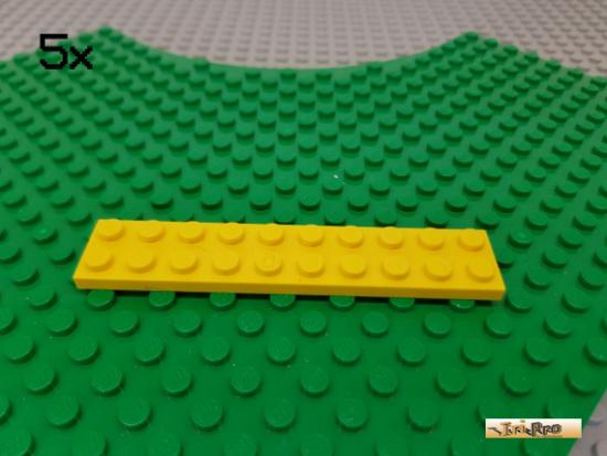 LEGO 5Stk Platte Basic 2x10 gelb 3832